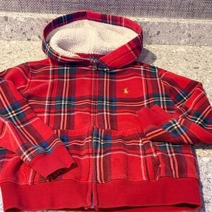 Polo Ralph Lauren Red Plaid Kids Hoodie